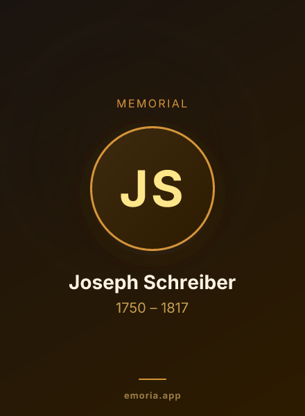 Memorial portrait of Joseph Schreiber