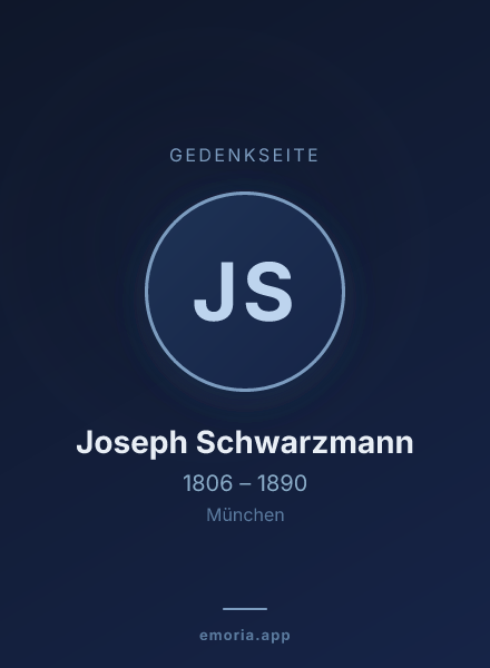 Gedenkportrait von Joseph Schwarzmann