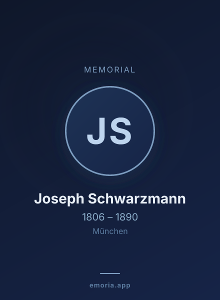 Memorial portrait of Joseph Schwarzmann