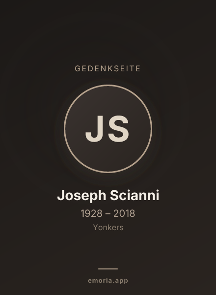 Gedenkportrait von Joseph Scianni