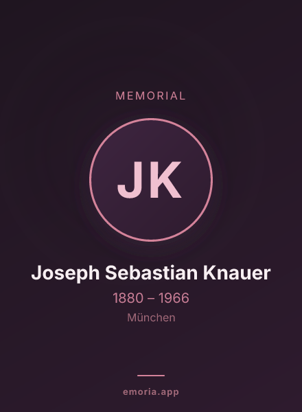 Memorial portrait of Joseph Sebastian Knauer