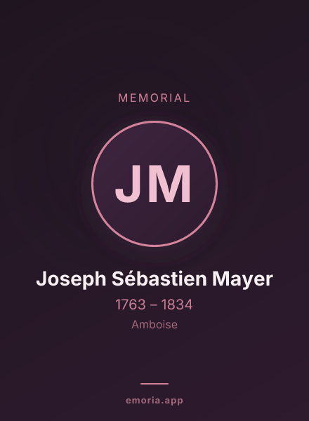 Memorial portrait of Joseph Sébastien Mayer