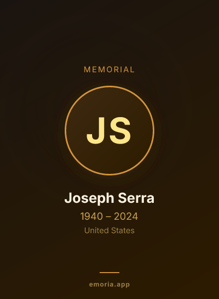 Memorial portrait of Joseph Serra