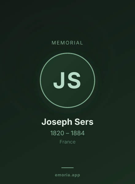 Memorial portrait of Joseph Sers