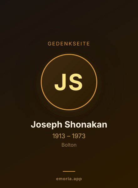 Gedenkportrait von Joseph Shonakan