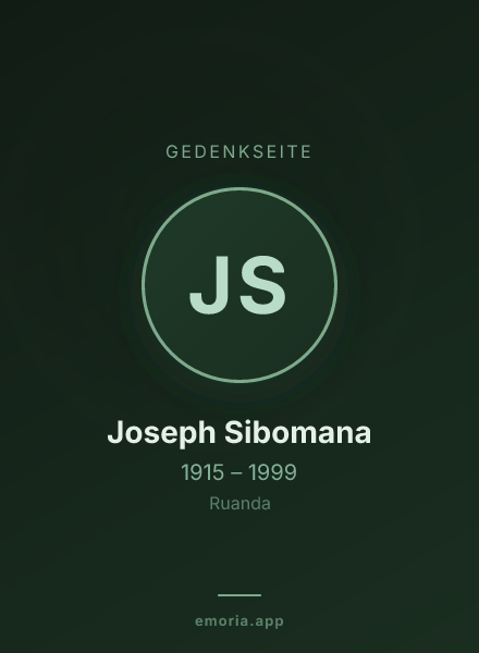 Gedenkportrait von Joseph Sibomana