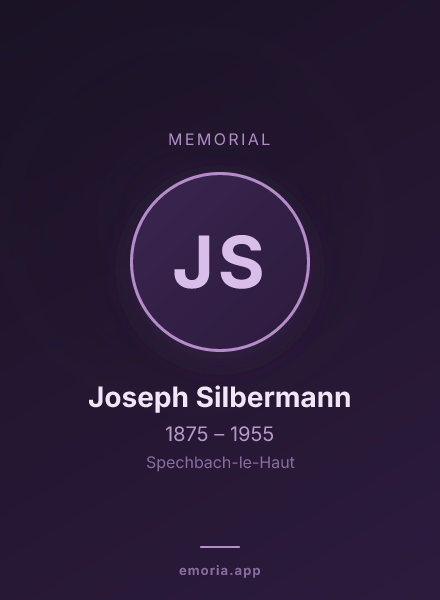 Memorial portrait of Joseph Silbermann