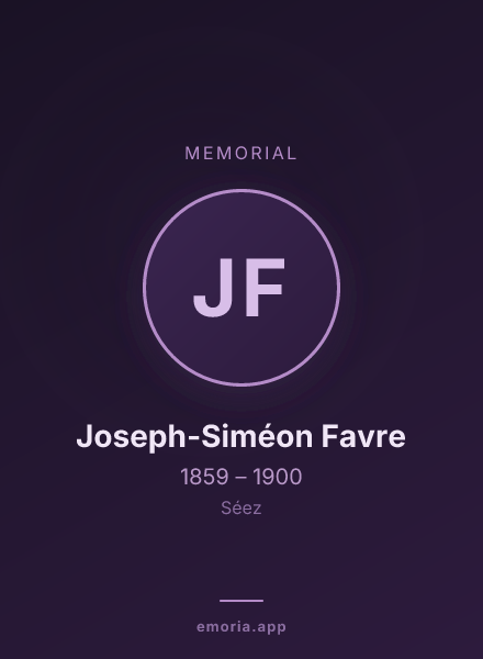 Memorial portrait of Joseph-Siméon Favre
