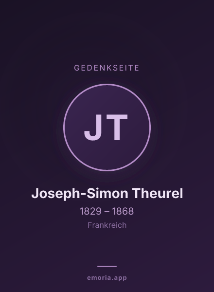 Gedenkportrait von Joseph-Simon Theurel