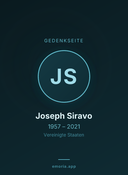 Gedenkportrait von Joseph Siravo