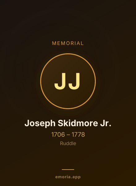 Memorial portrait of Joseph Skidmore Jr.