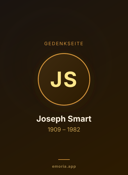 Gedenkportrait von Joseph Smart