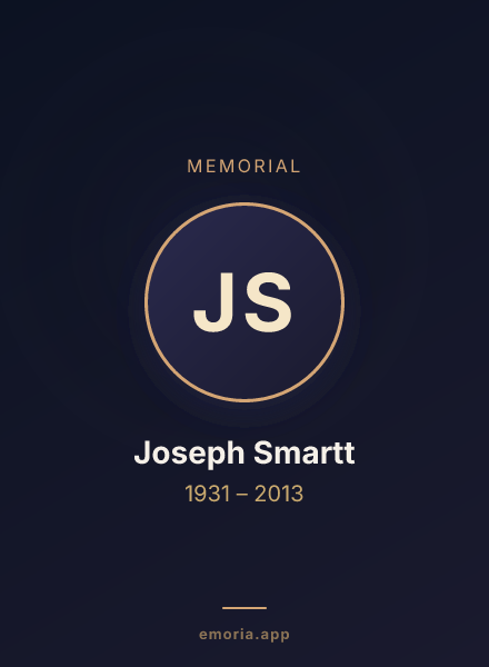 Memorial portrait of Joseph Smartt