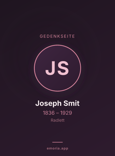 Gedenkportrait von Joseph Smit