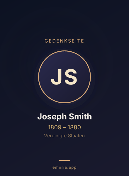 Gedenkportrait von Joseph Smith