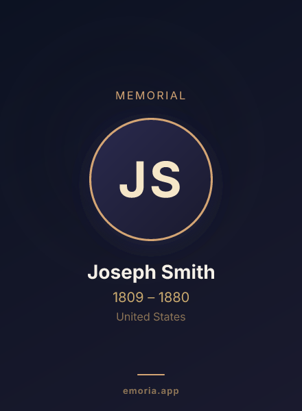 Memorial portrait of Joseph Smith