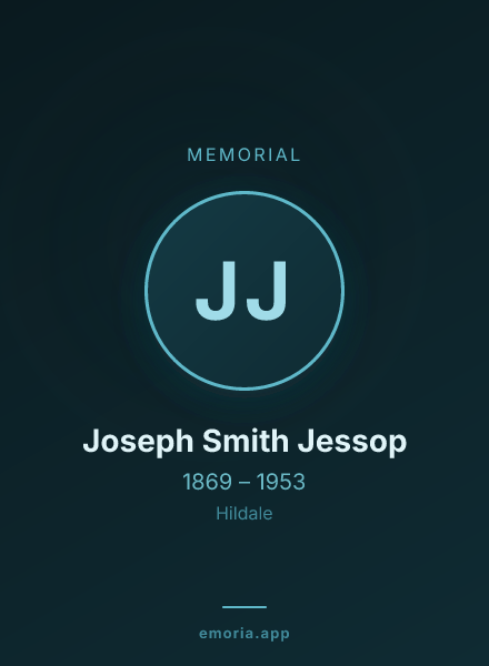 Memorial portrait of Joseph Smith Jessop