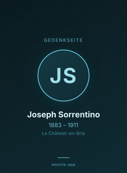 Gedenkportrait von Joseph Sorrentino