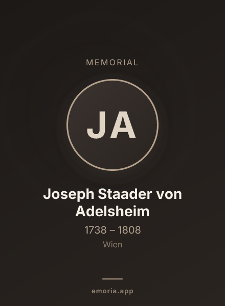 Memorial portrait of Joseph Staader von Adelsheim