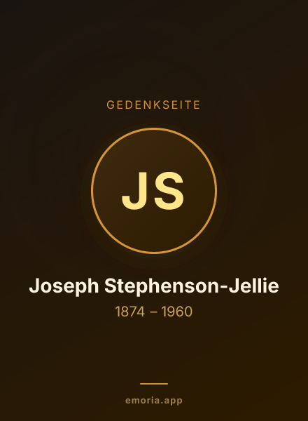 Gedenkportrait von Joseph Stephenson-Jellie