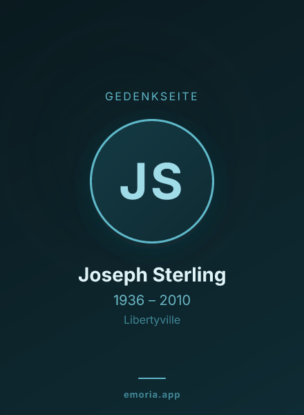 Gedenkportrait von Joseph Sterling