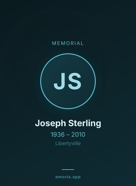 Memorial portrait of Joseph Sterling