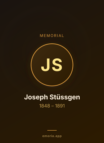 Memorial portrait of Joseph Stüssgen
