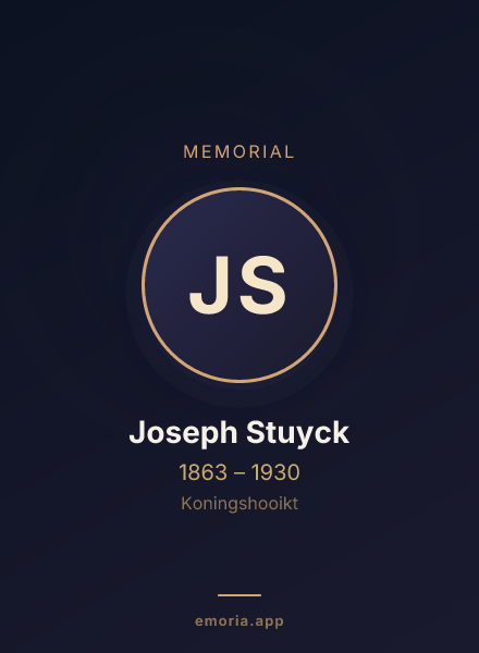 Memorial portrait of Joseph Stuyck