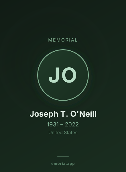 Memorial portrait of Joseph T. O'Neill