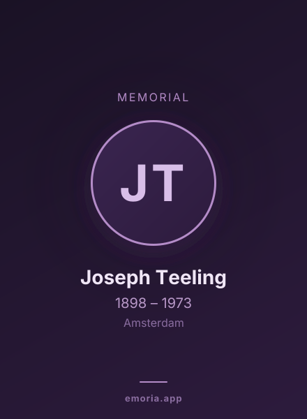 Memorial portrait of Joseph Teeling