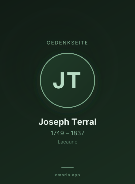 Gedenkportrait von Joseph Terral