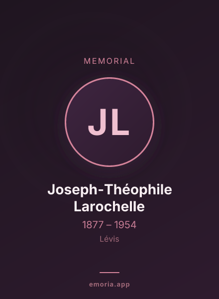 Memorial portrait of Joseph-Théophile Larochelle