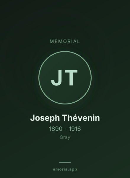 Memorial portrait of Joseph Thévenin