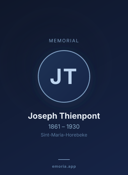 Memorial portrait of Joseph Thienpont