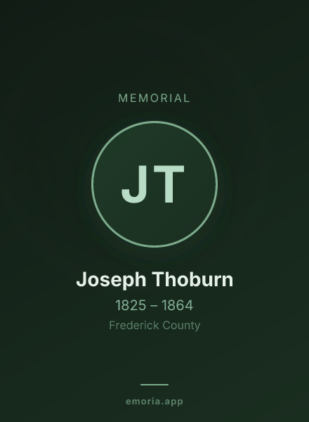 Memorial portrait of Joseph Thoburn