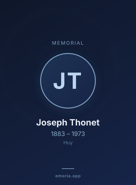 Memorial portrait of Joseph Thonet