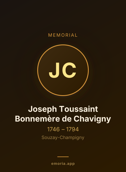Memorial portrait of Joseph Toussaint Bonnemère de Chavigny