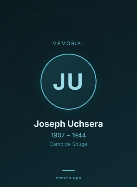 Memorial portrait of Joseph Uchsera
