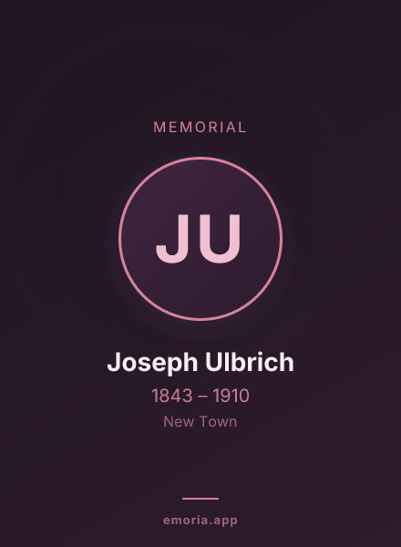 Memorial portrait of Joseph Ulbrich