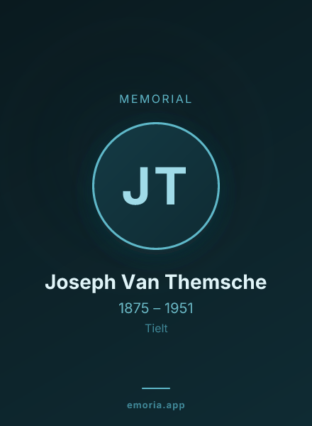 Memorial portrait of Joseph Van Themsche