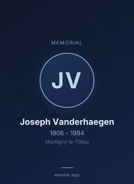 Memorial portrait of Joseph Vanderhaegen