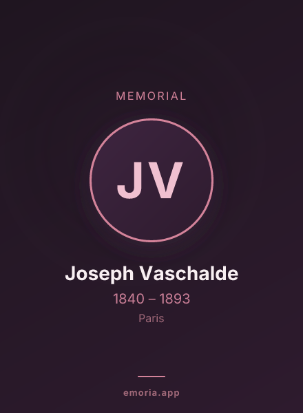 Memorial portrait of Joseph Vaschalde