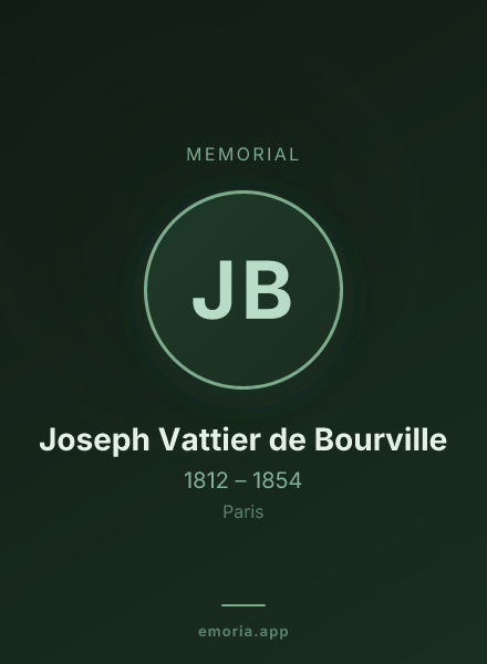 Memorial portrait of Joseph Vattier de Bourville