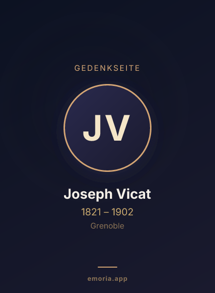 Gedenkportrait von Joseph Vicat