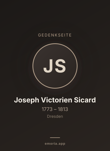 Gedenkportrait von Joseph Victorien Sicard