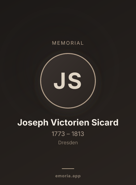 Memorial portrait of Joseph Victorien Sicard