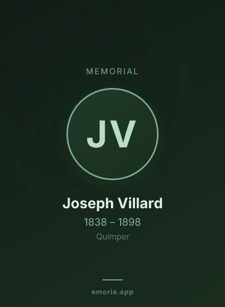 Memorial portrait of Joseph Villard