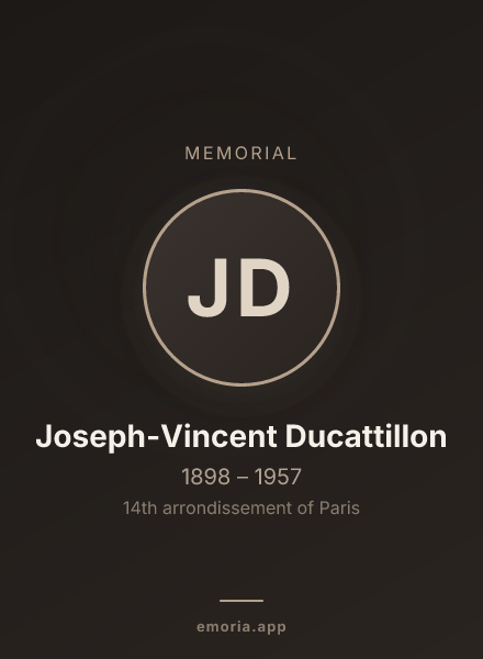 Memorial portrait of Joseph-Vincent Ducattillon