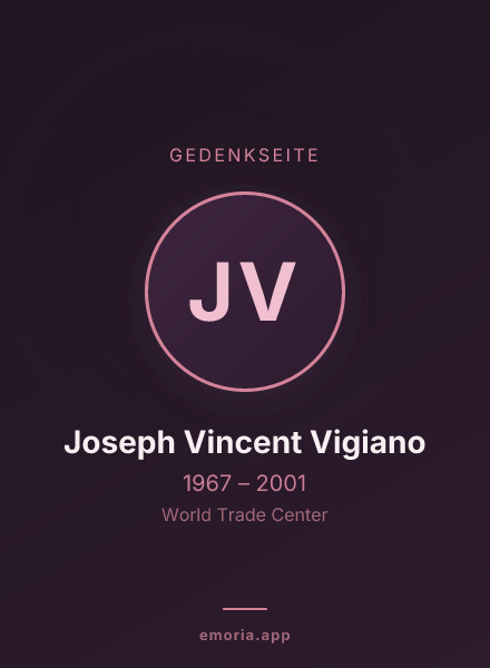 Gedenkportrait von Joseph Vincent Vigiano