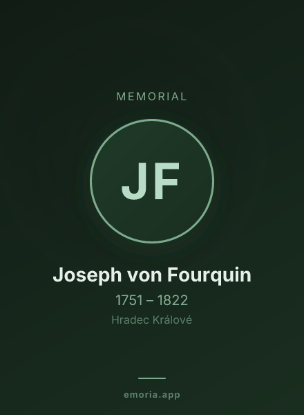 Memorial portrait of Joseph von Fourquin